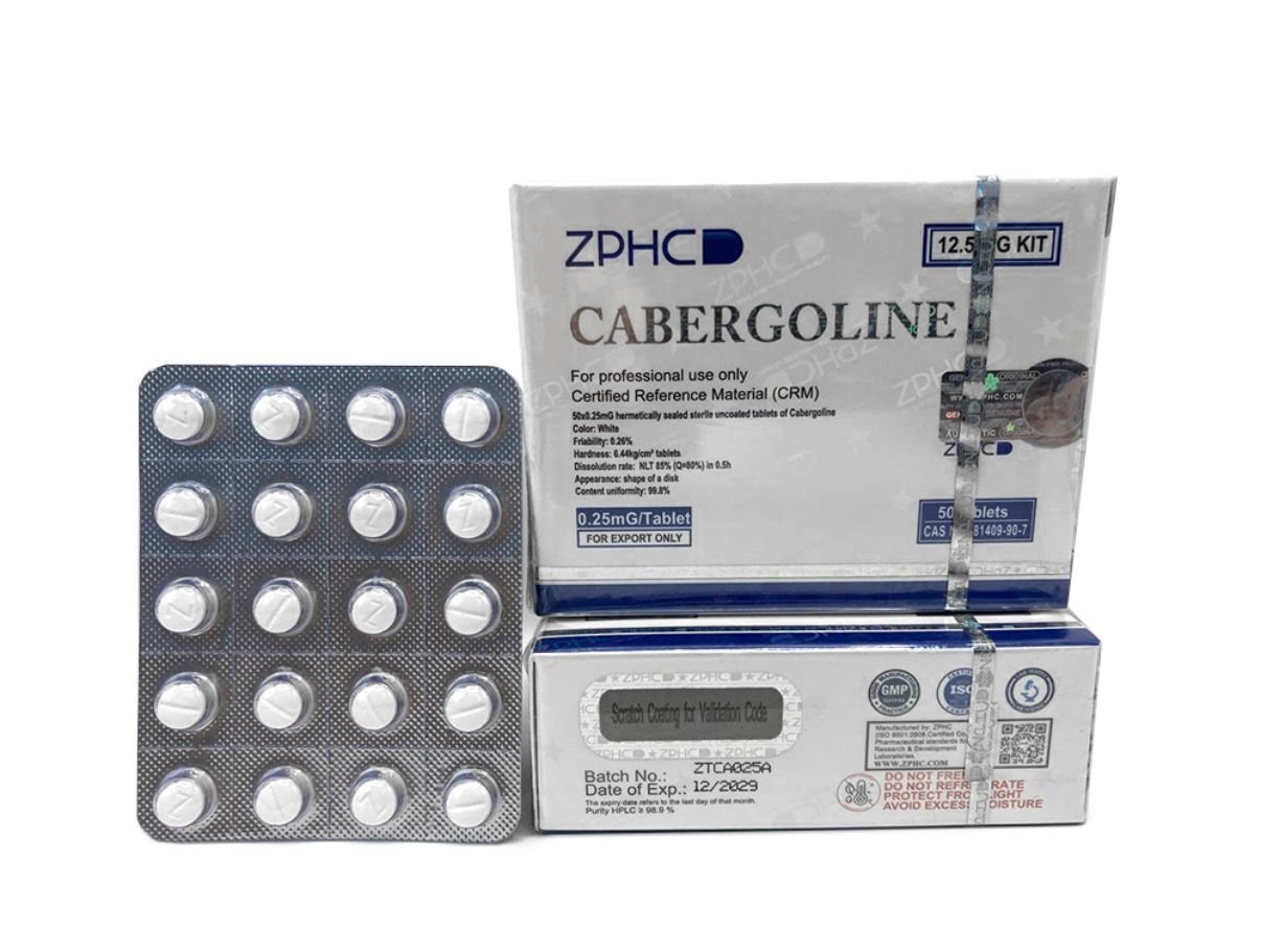 Cabergoline ZPHC — 0.25 mg × 50 tablets