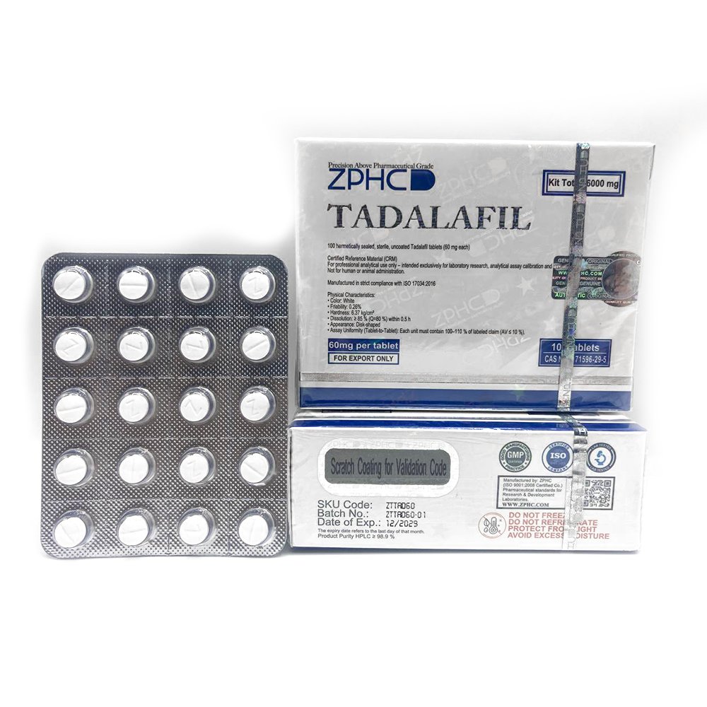 Tadalafil ZPHC — 20 × 60 mg tablets